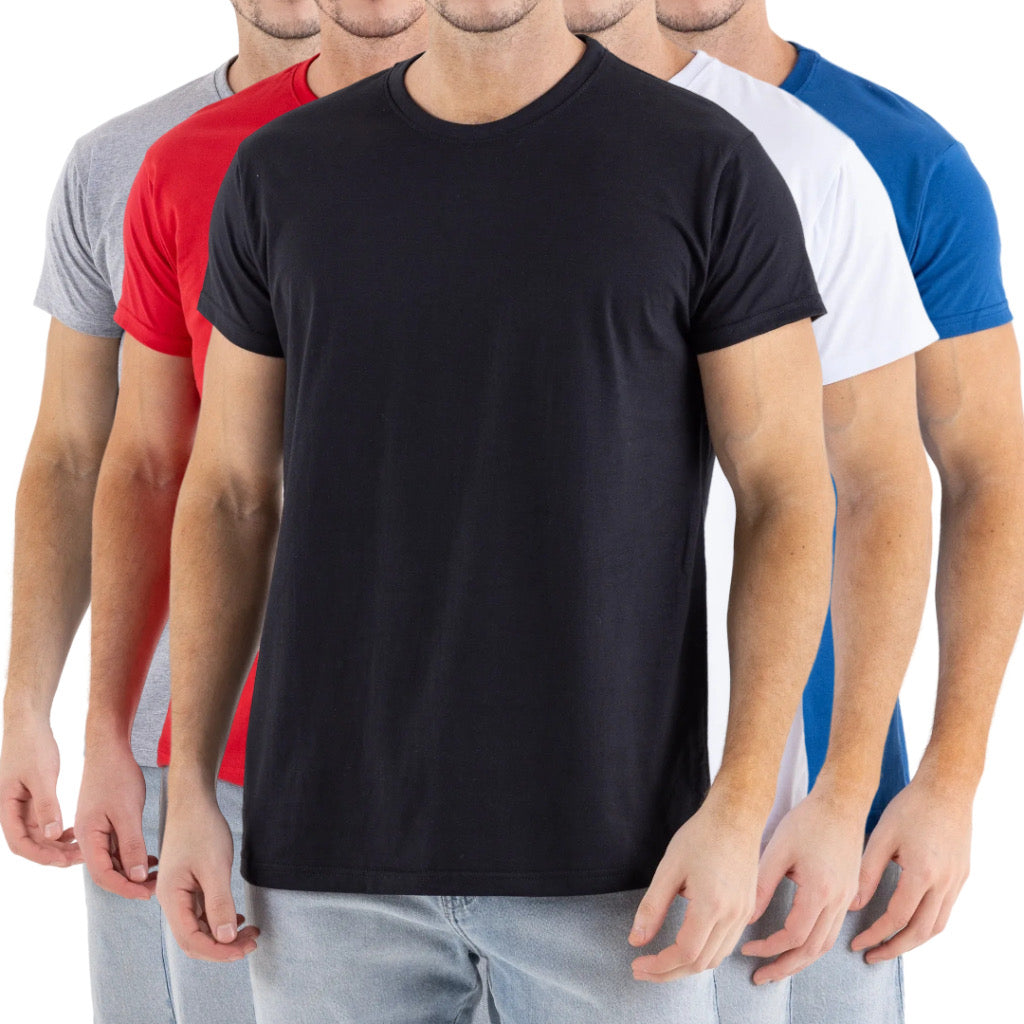 Kit 3 Camisetas Premium 100% Poliéster básica não amassa não pega bolinha | Envio rápido