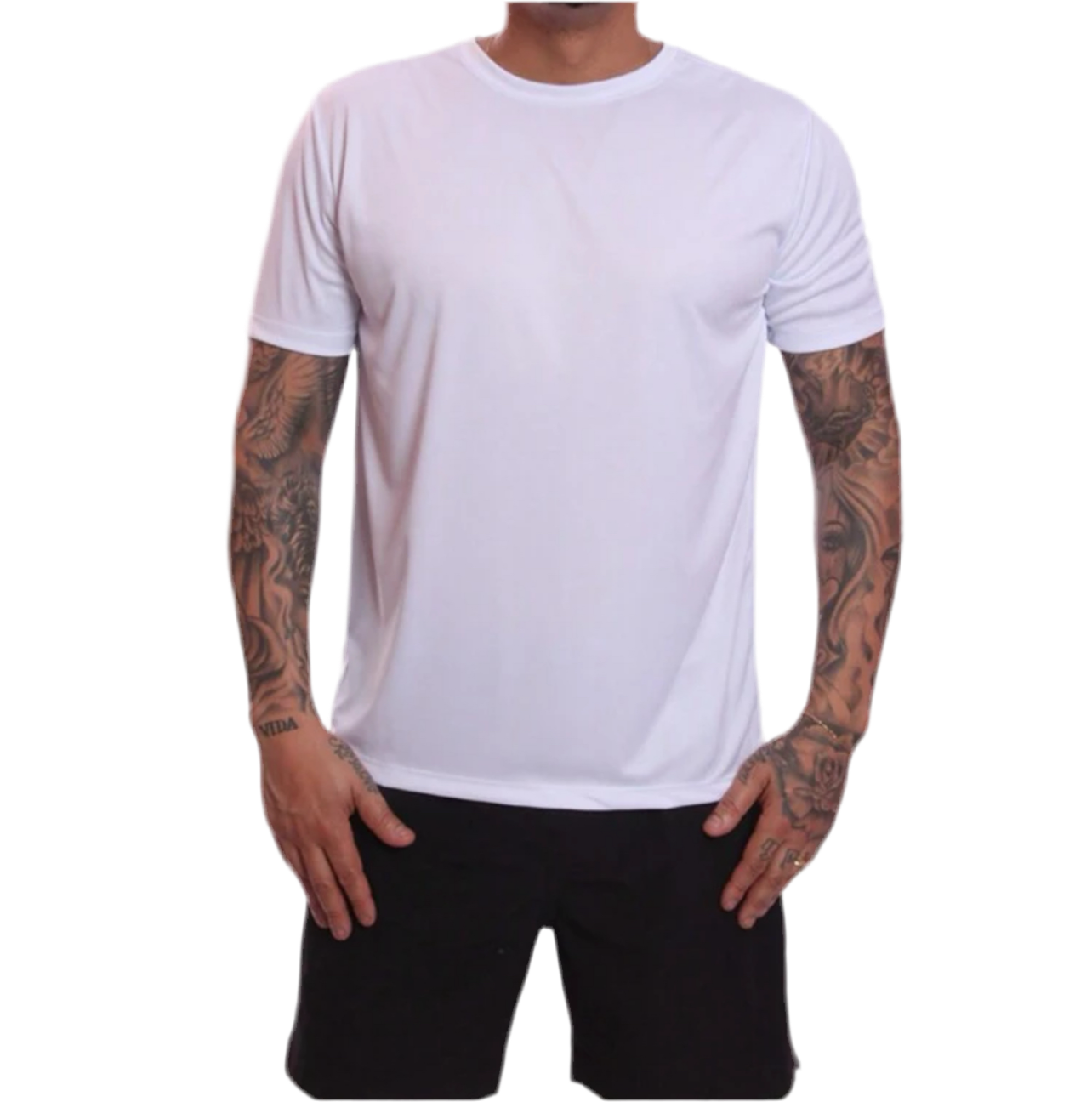 KIT 10 Camisetas Branca Manga curta básicas Malha fria unisex Uniforme