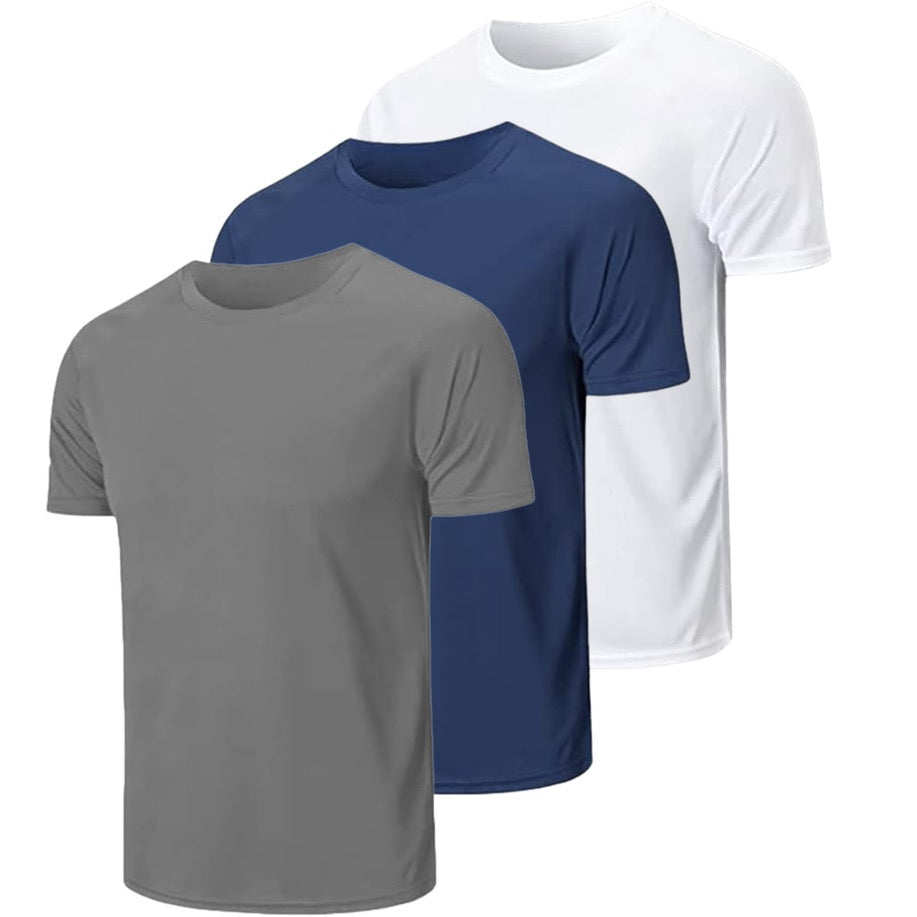 Kit 3 Camisetas Premium 100% Poliéster básica não amassa não pega bolinha | Envio rápido